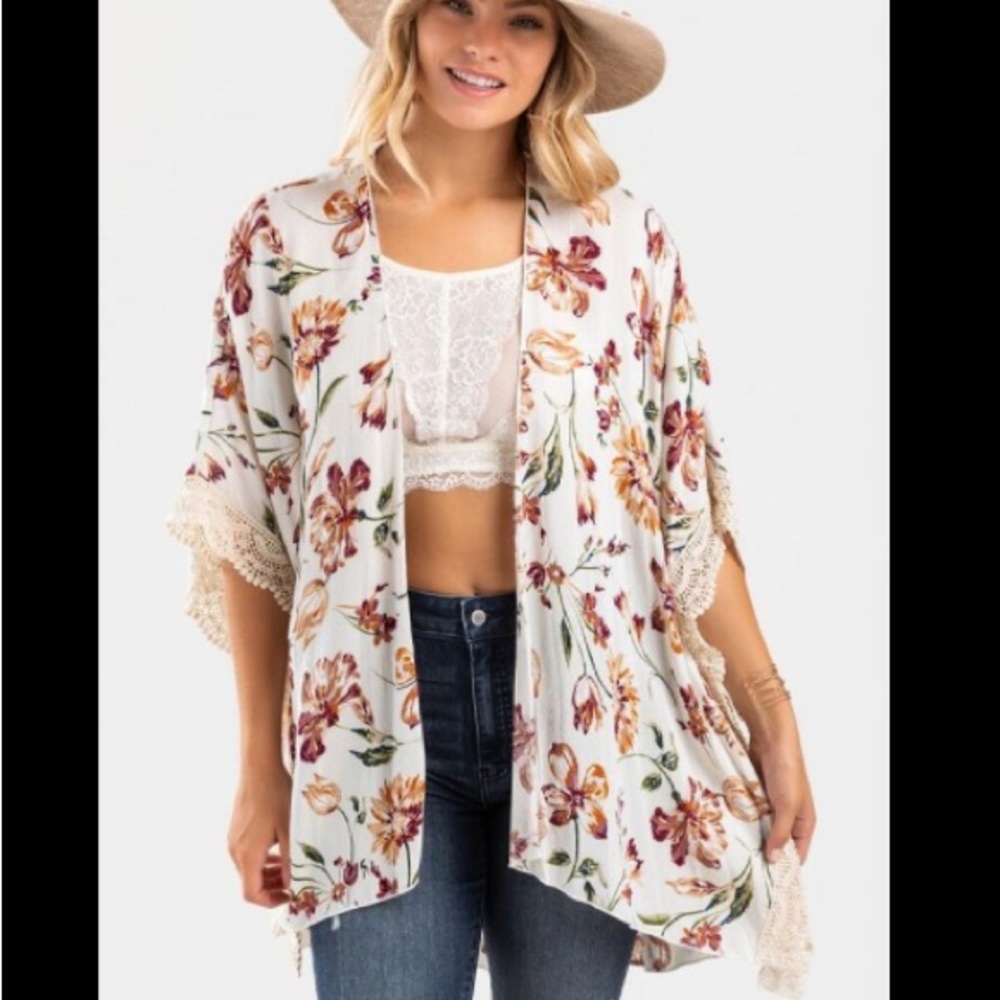 ❤️3X20 EMORI PARK Women’s Floral Kimono | OS